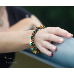 Pink striped skunk - náramek