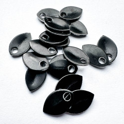 Šupiny mikro černé matné- 10ks